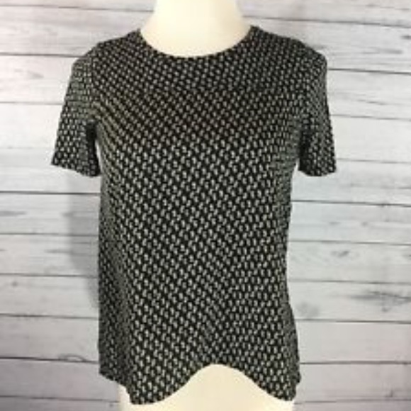 Ann Taylor LOFT geometric high low t shirt - Picture 5 of 8